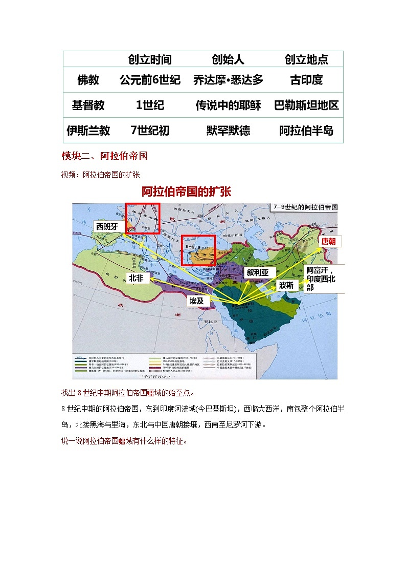 第12课 阿拉伯帝国 教学课件+教案+视频素材03