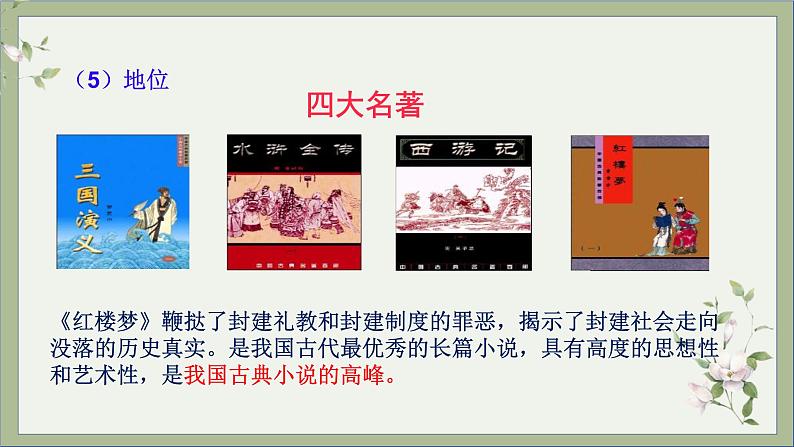 2021-2022学年编版历史七年级下册第21课 清朝前期的文学艺术课件第8页