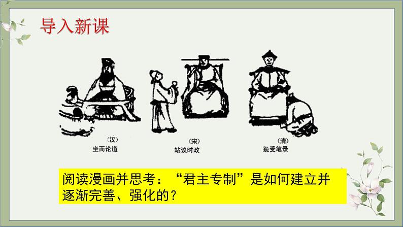 2021-2022学年统编版历史七年级下册第20课 清朝君主专制的强化课件第1页