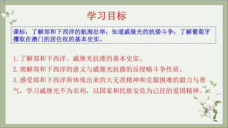 2021-2022学年统编版历史七年级下册第15课 明朝的对外交往课件第3页