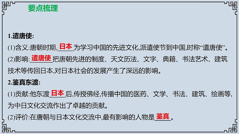 2021-2022学年历史七年级下册第4课唐朝的中外文化交流复习课件第2页