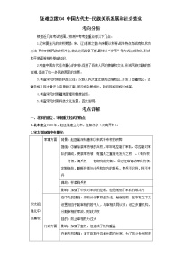 2022年中考历史二轮复习 热点04中国古代史-民族关系发展和社会变化（原卷版+解析版）