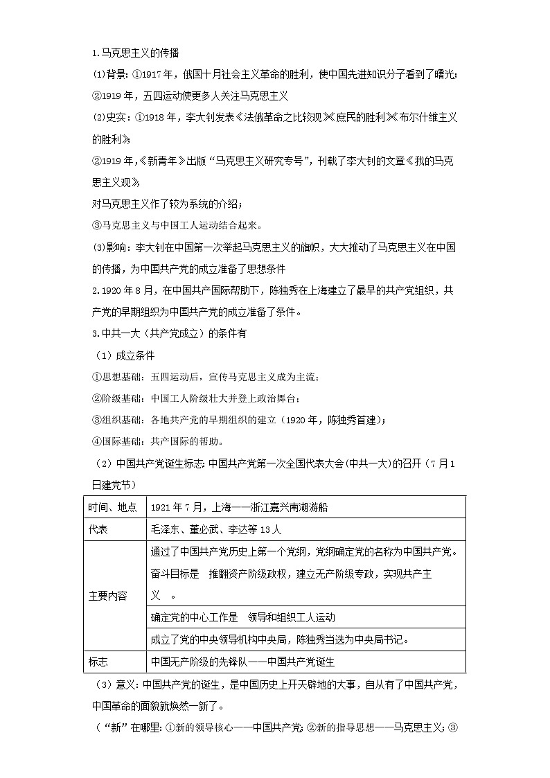 2022年中考历史二轮复习 热点08中国近代史-新民主主义革命的开始（原卷版+解析版）第3页