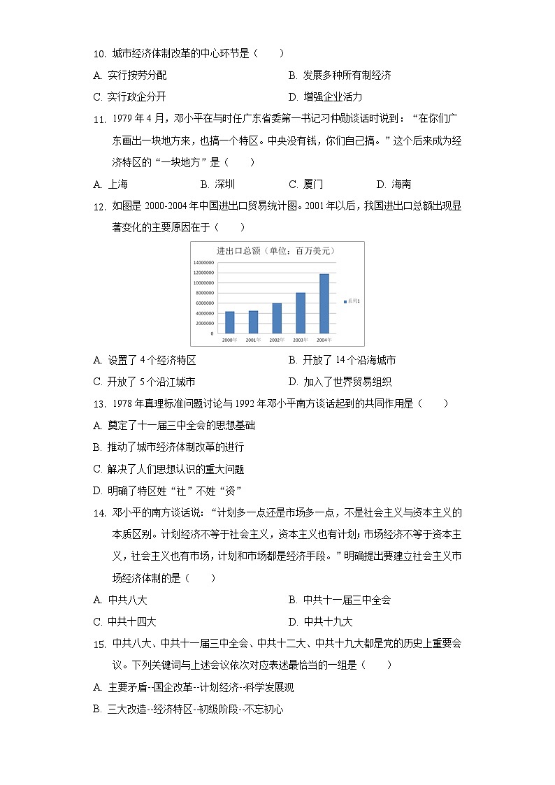 2021-2022学年甘肃省定西市临洮县八年级（下）期中历史试卷（含解析）第3页