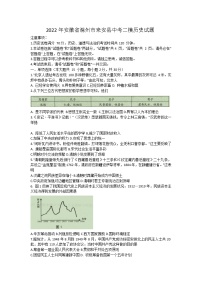 2022年安徽省滁州市来安县中考二模历史试题(word版含答案)