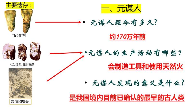 2021~2022学年部编版七年级历史上册第1课  中国境内早期人类的代表——北京人第8页