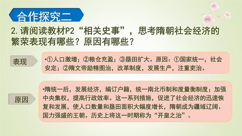 人教部编版历史七年级下册 第一单元 第一课 隋朝的统一与灭亡 课件第8页