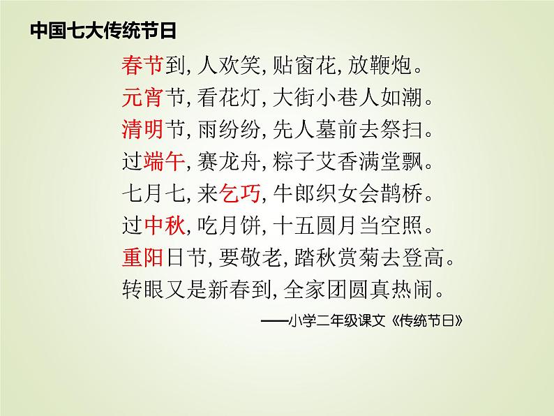 人教部编版历史七年级下册 第三单元 第二十二课 中国传统节日的起源 课件05