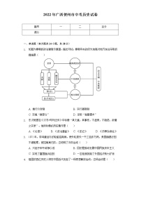 2022年广西贺州市中考历史试卷（含解析）