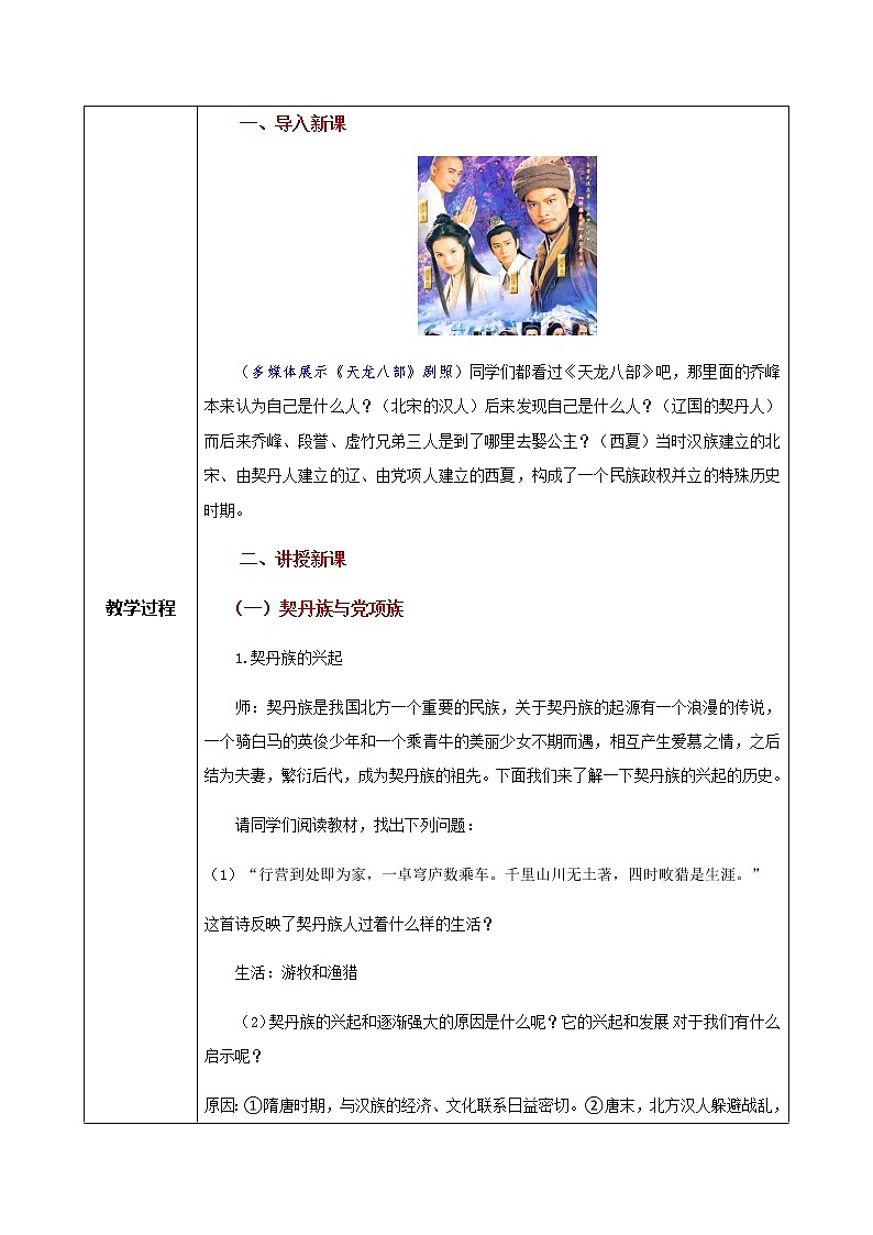 第7课《辽、西夏与北宋的并立》课件+教案+同步练习02