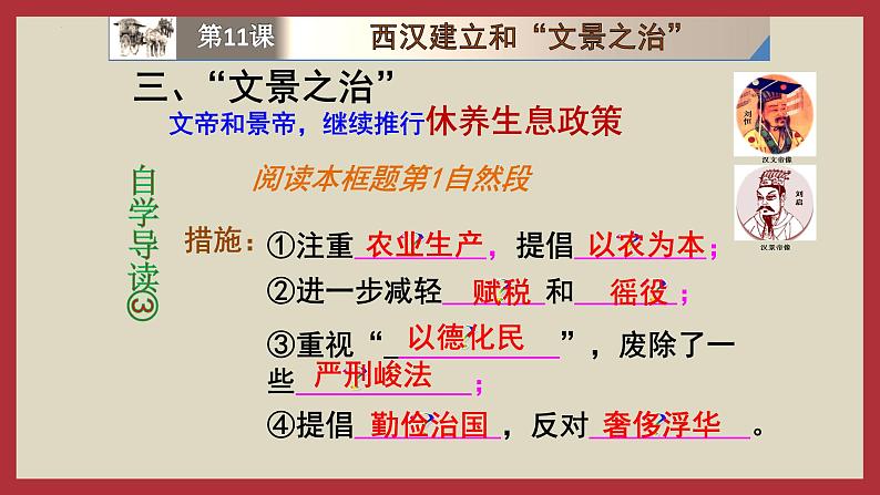 3.11西汉建立和“文景之治”课件2022_2023学年部编版七年级历史上册第8页