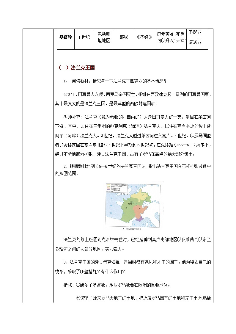 第7课《基督教的兴起和法兰克王国》课件+教案+同步练习03