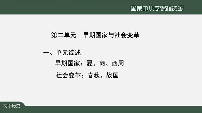 第二单元《夏商周时期： 早期国家与社会变革》单元综合与测试-课件03