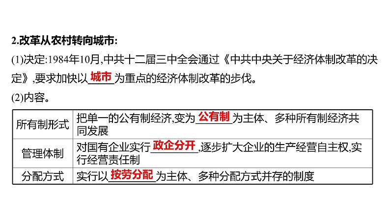 新疆 初中历史 中考复习 第八单元  中国特色社会主义道路 课件第8页