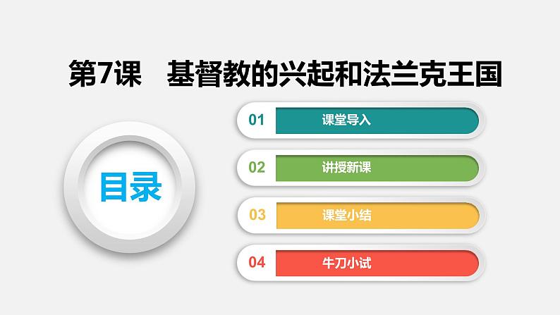 2022-2023学年人教版部编版九年级历史上册--第7课 基督教的兴起和法兰克王国（课件)02