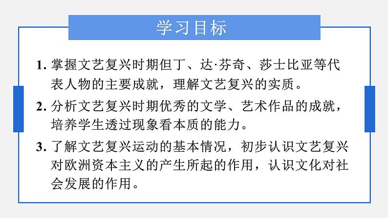 2022-2023学年人教版部编版九年级历史上册--第14课 文艺复兴运动（课件)03