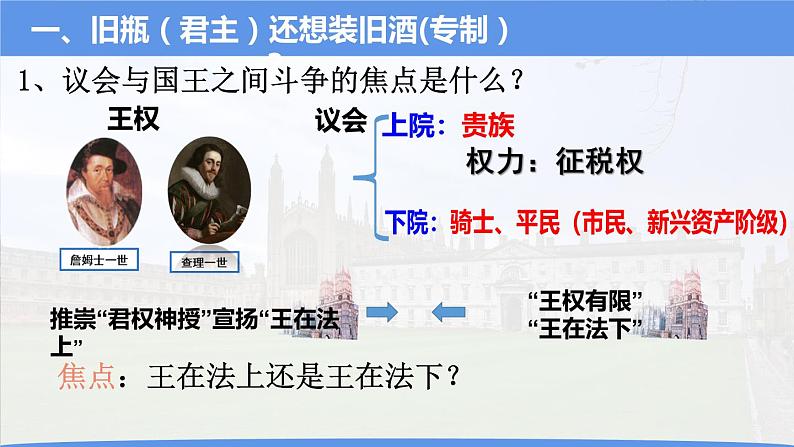 2022-2023学年人教版部编版九年级历史上册--第17课 君主立宪制的英国（课件)04