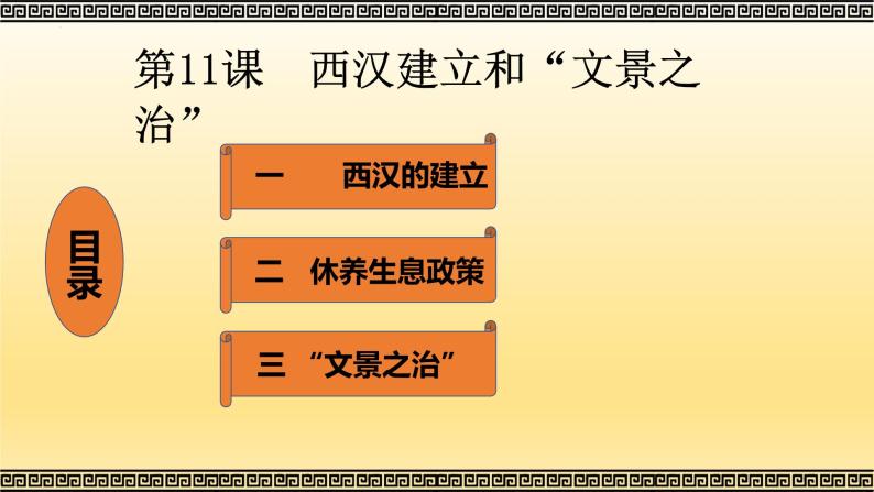 人教版历史七年级上册课件第11课 西汉建立和“文景之治“04