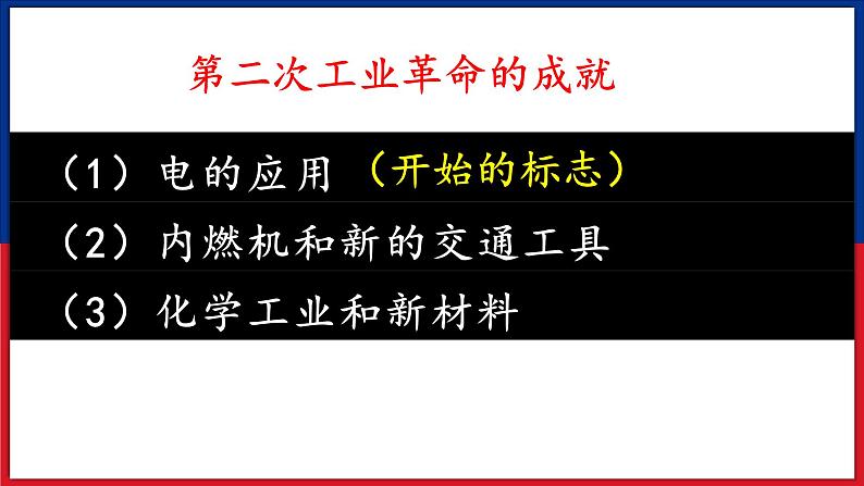 2.5+第二次工业革命+课件+2022-2023学年部编版九年级历史下册08