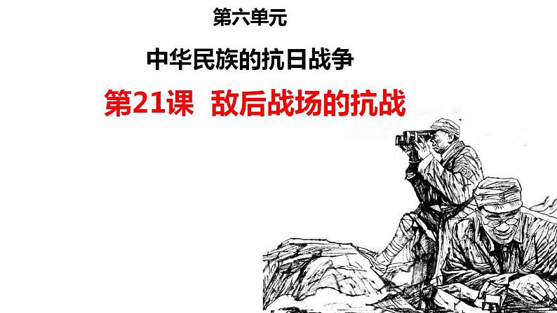 6.21敌后战场的抗战课件+++++2022-2023学年部编版历史八年级上册01