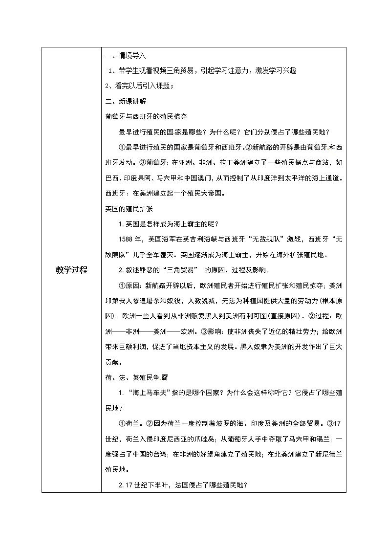 第16课《早期殖民掠夺》课件+教案+视频02