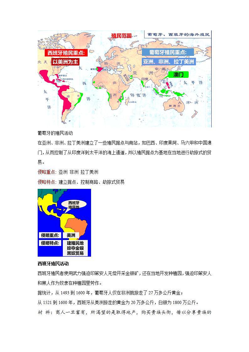 第16课 早期殖民掠夺 教案第2页