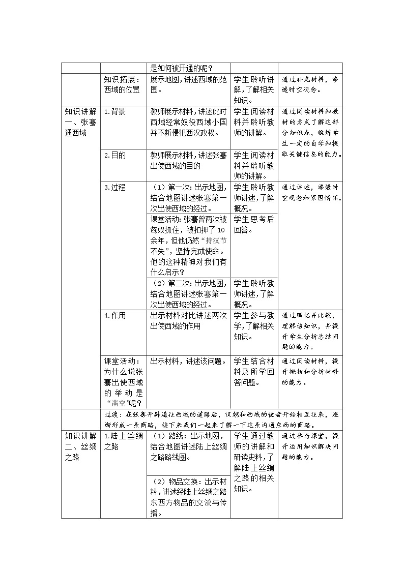 第十四课《沟通中外文明的“丝绸之路” 》课件+教案+同步练习02