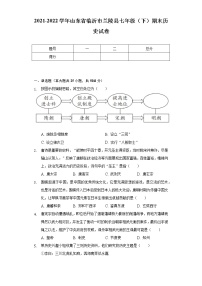 2021-2022学年山东省临沂市兰陵县七年级（下）期末历史试卷（含解析）