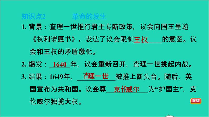 历史人教版九年级上册同步教学课件第6单元资本主义制度的初步确立第17课君主立宪制的英国2第6页