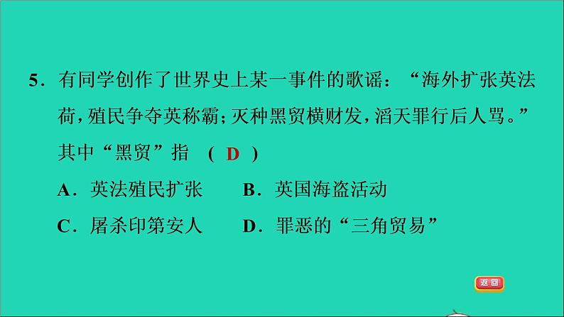 历史人教版九年级上册同步教学课件第5单元走向近代第16课早期殖民掠夺1第7页