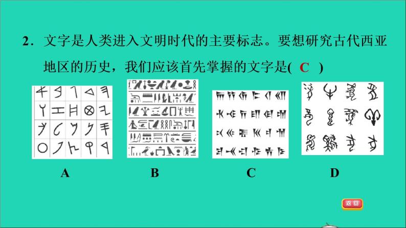 历史人教版九年级上册同步教学课件第1单元古代亚非文明第2课古代两河流域104