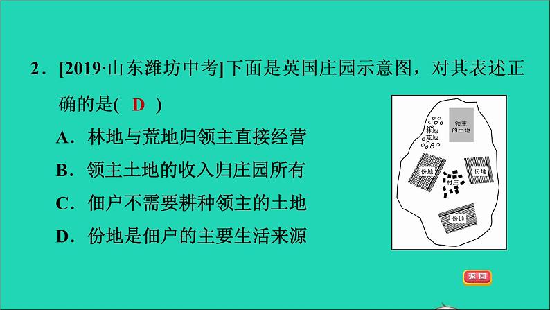 历史人教版九年级上册同步教学课件第3单元封建时代的欧洲第8课时西欧庄园04