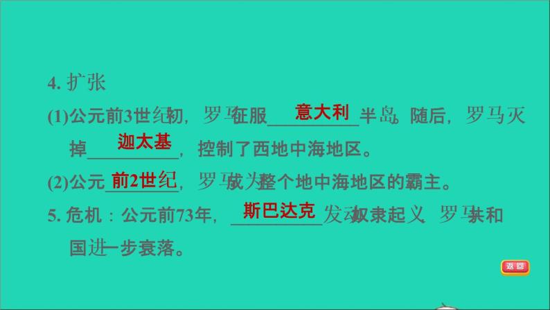 历史人教版九年级上册同步教学课件第2单元古代欧洲文明第5课罗马城邦和罗马帝国207