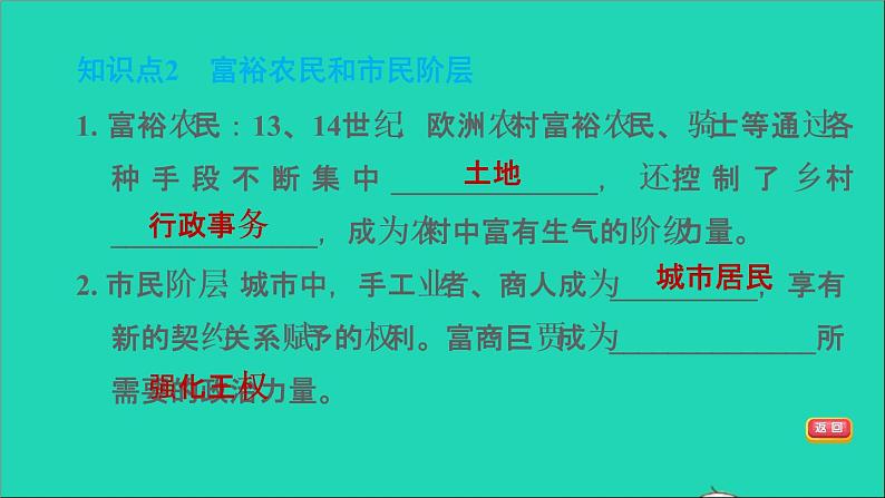 历史人教版九年级上册同步教学课件第5单元走向近代第13课西欧经济和社会的发展2第7页