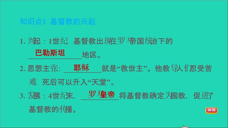 历史人教版九年级上册同步教学课件第3单元封建时代的欧洲第7课基督教的兴起和法兰克王国2第5页