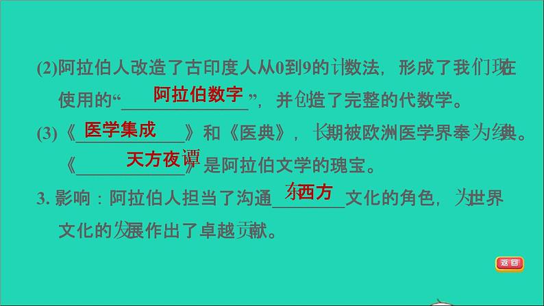 历史人教版九年级上册同步教学课件第4单元封建时代的亚洲国家第12课阿拉伯帝国2第8页