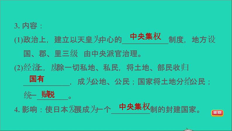 历史人教版九年级上册同步教学课件第4单元封建时代的亚洲国家第11课古代日本207