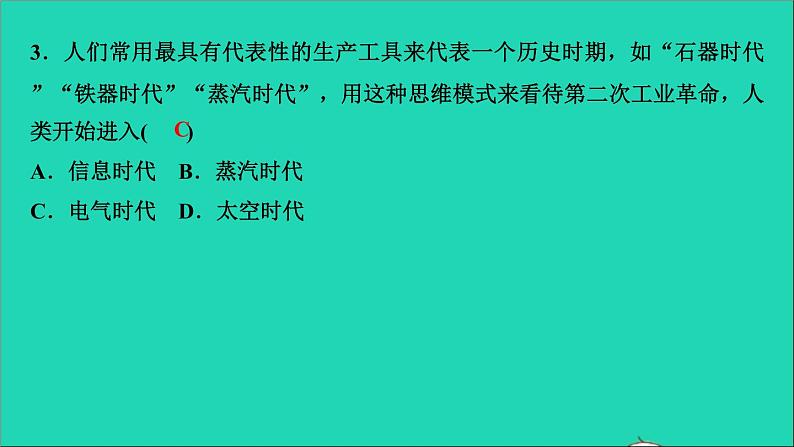 历史人教版九年级下册同步教学课件第2单元第2次工业革命和近代科学文化第5课第2次工业革命作业04