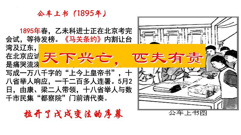 2.6戊戌变法课件    2022-2023学年部编版八年级历史上册08