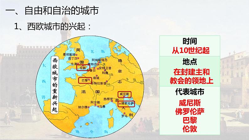 部编版九上历史 第9课 中世纪城市和大学的兴起（课件）第3页