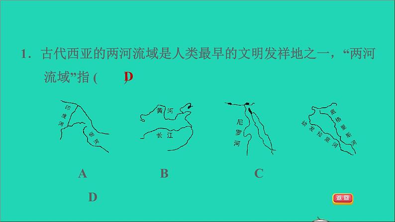 历史人教版九年级上册同步教学课件第1单元古代亚非文明第2课古代两河流域第4页