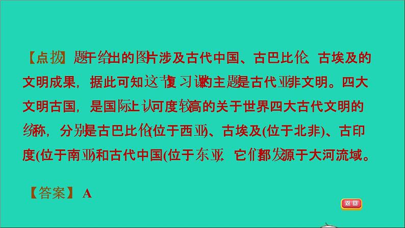 历史人教版九年级上册同步教学课件第1单元古代亚非文明巩固强化复习第7页