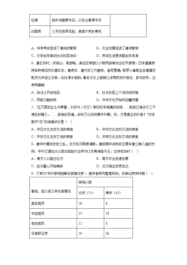 广东省普宁市勤建学校2021-2022学年七年级下学期期末历史试题(含答案)第2页
