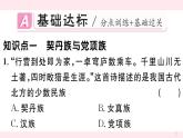历史人教版七年级下册同步教学课件第2单元辽宋夏金元时期：民族关系发展和社会变化第7课辽西夏与北宋的并立习题