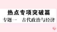 历史人教版七年级下册同步教学课件热点专项突破篇1古代政治与经济习题