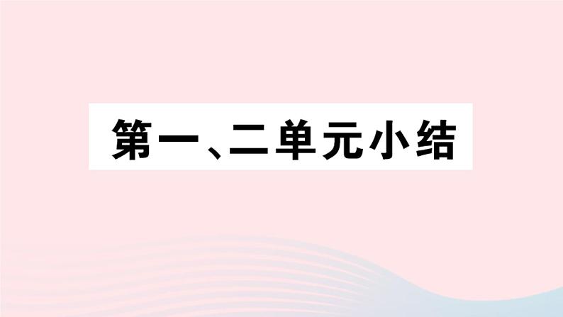 历史人教版八年级上册同步教学课件第1、2单元小结第1页