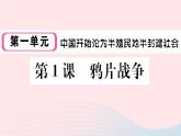 历史人教版八年级上册同步教学课件第1单元中国开始沦为半殖民地半封建社会第1课鸦片战争