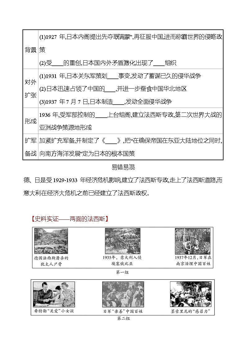第四单元  第14课  法西斯国家的侵略扩张 同步真题训练 2022-2023部编版九年级下册历史02