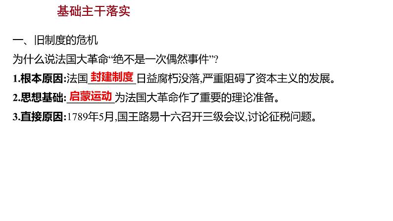 2022-2023 部编版历史 九年级上册 第六单元  第19课　法国大革命和拿破仑帝国 课件04