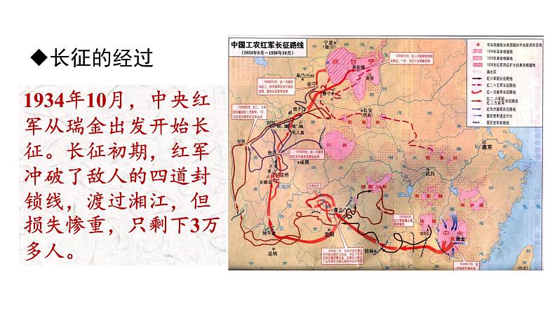 人教版八年级历史上册课件 第5单元 第17课 中国工农红军长征06